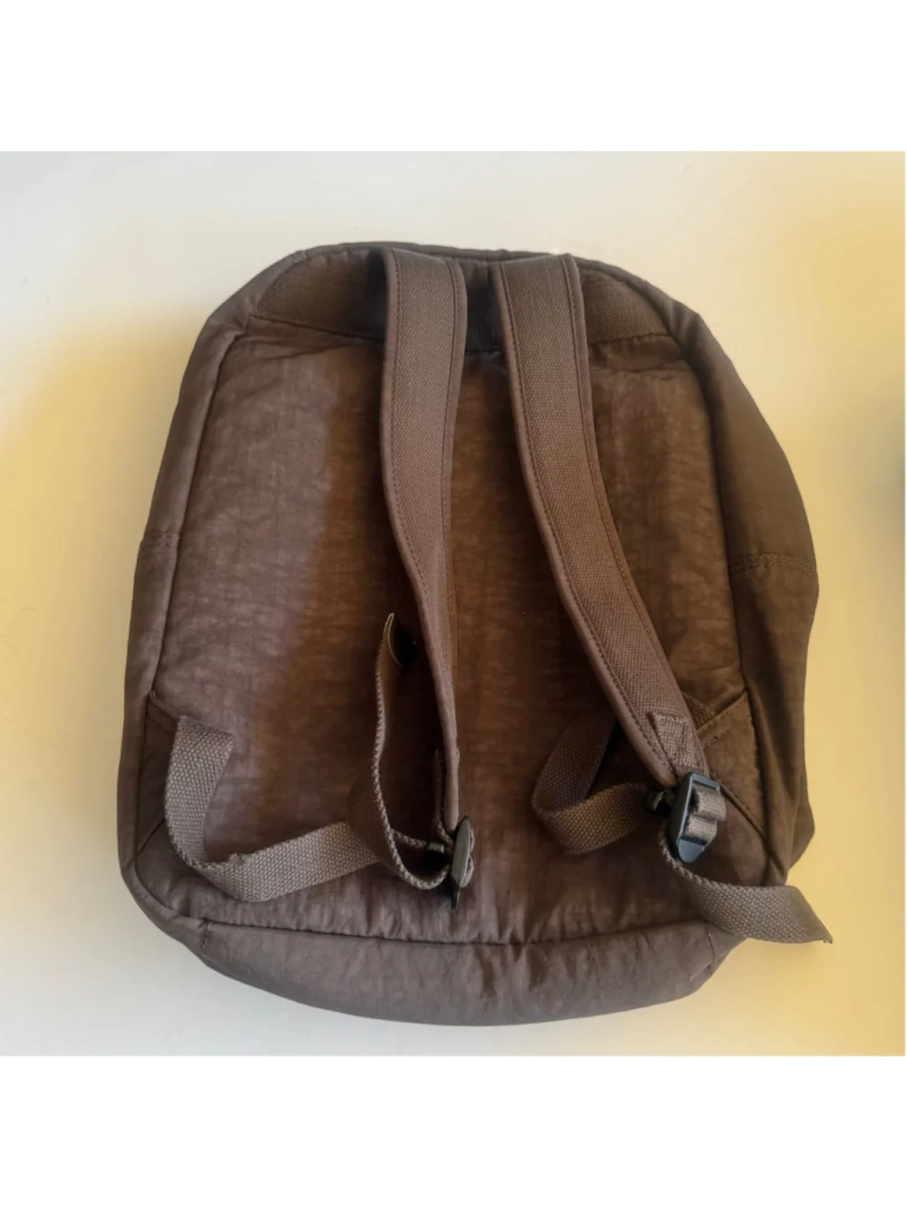 Kipling Brown Nylon Multi Pocket Backpack Travel 15” Laptop Bag